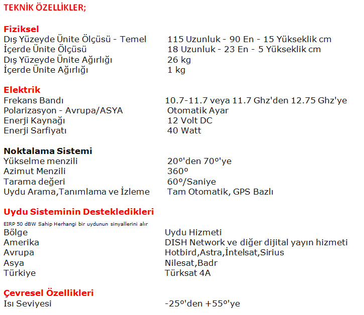 ÖZELLİKLER